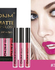 evpct 3Pcs Rose red plum Warm pink Deep cranberry Matte Liquid Lipstick Set for Women 24-hour Matte Lipstick Lip Stain Gloss Long Lasting 24 Smudge Waterproof labiales mate larga duracion 24