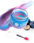 Blueberry Lip Sleeping Mask Overnight -Original Dual-Color Lip Balm for Softer and Smoother Lips, Intensive to Nourish and Hydration Reduce Fine Lines for Dry Cracked Skin - 0.42 Fl Oz