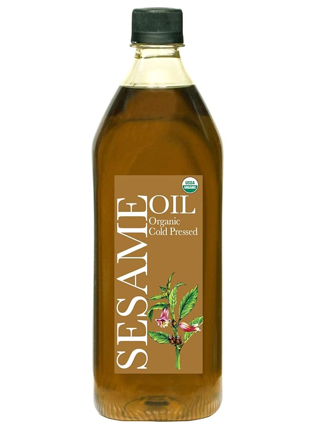 Daana Sesame Oil: CERTIFIED USDA ORGANIC, EXTRA VIRGIN, COLD PRESSED, 34 fl oz