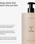 Salt & Stone Body Wash for Women & Men | Black Rose & Oud | Hydrating Gel Cleanser | Clean & Soften Skin | Made with Niacinamide & Hyaluronic Acid | Free From Parabens Sulfates & Phthalates 15.2 fl oz