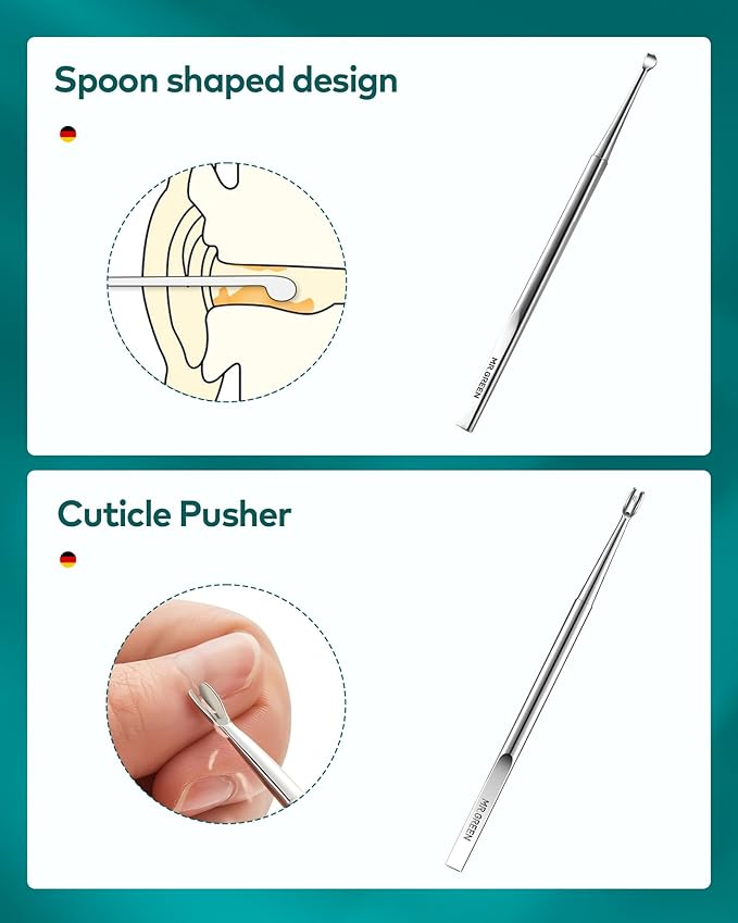 MR.GREEN 8-in-1 Manicure & Pedicure Set – Professional German Stainless Steel Nail Clippers Grooming Kit with Splash-Proof Nail Clipper & Leather Travel Case (Chestnut Brown)