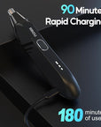 Nose Hair Trimmer for Men Women - Electric Nose Hair Clipper with Replaceable Stainless Steel Blade, Powerful 8000RPM Motor, Wet/Dry Use, Travel Lock, Portable Design USB Rechargeable