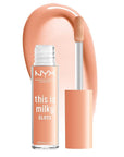 NYX PROFESSIONAL MAKEUP This Is Milky Gloss, Vegan Lip Gloss, 12 Hour Hydration - Milk & Hunny (Sheer Light Honey)