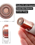 Women's Facial Hair Remover Replacement Heads for Finishing Touch Flawless Generation 2 Double Halo Hair Removal Tool for Face,18K Gold-Plated 4 Count (FIT with GEN 2 Hair Remover Device ONLY)