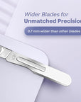 10R Blades Dermaplaning Kit Containing 10r Blades Scalpels Pack of 100 with Scalpel Handle #3 + 10R Scalpel Blade Remover Box + Hemostat by Mymed