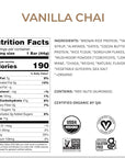 Organic Functional Mushroom Protein Bars | Full Dose (1500mg) Lions Mane, Chaga, Reishi & Cordyceps Bars | Vegan Protein Bars, Adaptogens, Superfoods Protein Bars | Vanilla Chai Flavor