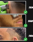 Royal Clips Hair and Beard Fade Kit – Professional Clipper, Trimmer & Foil Shaver Bundle for Men, Complete Haircut Set for Barbers, Home Use & Grooming – 5-Hour Battery, 10pcs Limit Combs, Silver