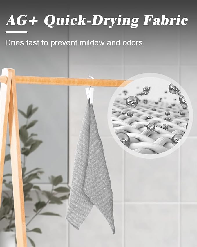 3D Wave Weave Japanese Exfoliating Washcloth, Intense Exfoliating Back Scrubber for Shower, Extra-Rough Body Scrub Towel, Korean Style, Volcano (Extra-Hard)