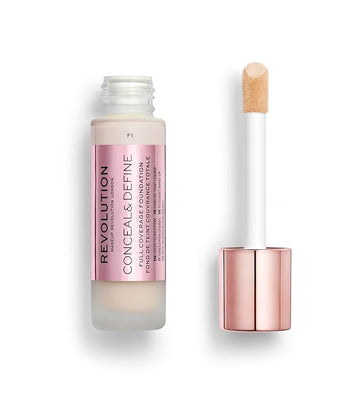 Revolution Beauty, Conceal & Define Foundation, Full Coverage, 0.8 Fl.Oz.