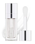 Hydrating Lip Glow Oil, Moisturizing Lip Gloss, Plumping Lip Oil, Non-Sticky Long Lasting Lip Gloss, Transparent Lip Oil Tinted, Reduce lip lines (Transparent(#000))