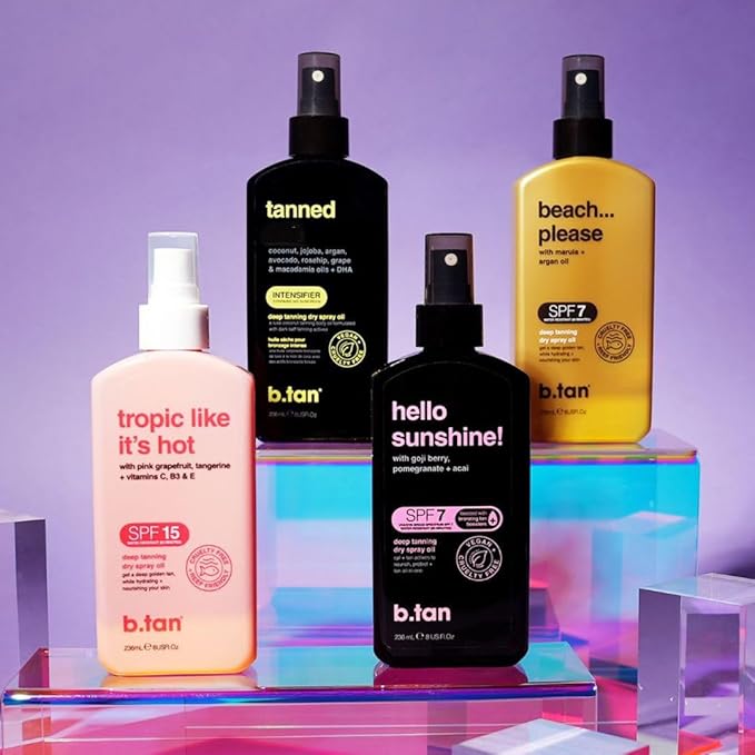 b.tan Sun Tanning Lotion | Tan Accelerator - Best Tinted Browning Cream, Brown Intensifier Bronzing Lotion, No SPF, Packed with DHA Boosters, Mango Butter & Peptides, Austrailian Brand, 8.45 Fl Oz