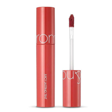 rom&nd Juicy Lasting Tint #17 Plum Coke - K-Beauty Long-Wear Glossy Lip Stain for Cool Tones, Hydrating & Non-Sticky Deep Berry Plum