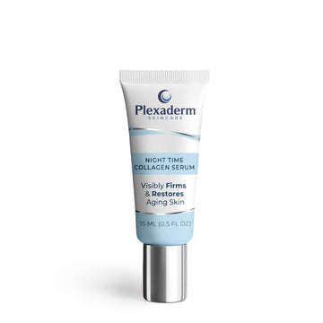 Plexaderm 15 mL Night Time Collagen Serum for Firmer, Fuller, more Youthful Looking Skin, Anti-Aging Collagen & Peptide Serum for Women & Men, Paraben-Free, Developed in the USA Visit the Plexaderm Store