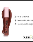 NYX PROFESSIONAL MAKEUP Lip Lingerie XXL Matte Liquid Lipstick - Low Cut (Warm Brown Nude)