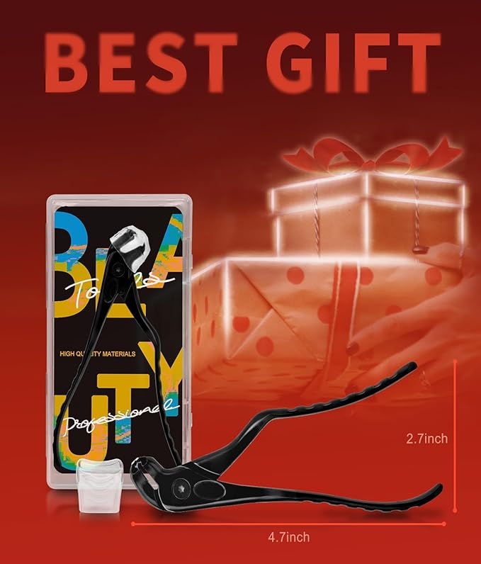 SGNEKOO Long Handle Toenail Clippers for Seniors - Curved Design with Anti-Slip Grip, MIM Technology & Ergonomic Pedicure Tool (No Bending, Easy Trimming for Elderly)