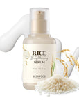 SKINFOOD Rice Serum, 48 Hours Fermented Rice Water Skincare Korean Serum for Face, Korean Rice Skincare for Natural Glow Glass Skin, Pore Minimizer, Rice Water Bright, 55ml/1.86fl.oz.