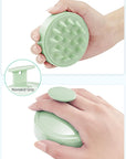 HEETA Scalp Massager Hair Growth, Soft Silicone Scalp Scrubber Shampoo Brush for Exfoliation, Dandruff Removal Head Massage Stress Relax, Wet & Dry Use for Thick Thin Curly Hair Care, Lime Green