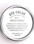 Naked White Matte Nude Neutral Pressed Powder Single Vegan Eyeshadow; Talc, Paraben & Cruelty Free