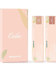Oulac Beige Nude Satin Lipstick Set - Matte Lip Base, Full Coverage Lip Color, Satin Matte Finish, Cream Texture, Hydrating, Infused with Hyaluronic Acid, 4g*2 SG01+SG02