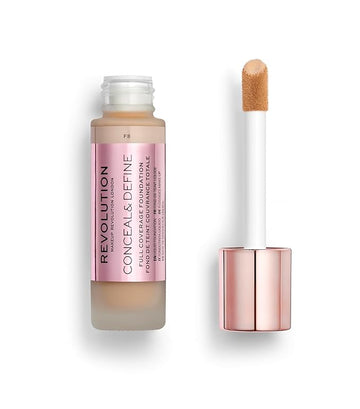 Revolution Beauty, Conceal & Define Foundation, Full Coverage, 0.8 Fl.Oz. 8 L