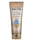 Jergens Natural Glow +FIRMING Self Tanner, Sunless Tanning Lotion for Fair to Medium Skin Tone, Anti Cellulite Firming Body Lotion for Natural-Looking Tan, 7.5 Ounce