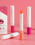 evpct 4 pk Mini Cigarette Color Changing Change Lipstick Sets PH Lip Balm Kit,DNM Litte Smoke Tube Red Lipstick Moisturizing Lip Stain Long Lasting Waterproof for Women labiales matte larga (A-Set05)