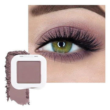 Matte Mauve Taupe Eye Shadow Palette Makeup For Older Women, Matte Single Monochrome Eyeshadow, Mini Single Pressed Pigmented Waterproof Sombras Para Ojos, Vegan, Talc, Paraben&Cruelty Free
