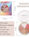 evpct Shimmer Highlighter Highlight Makeup Contour Palette iluminadores