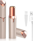 Facial Hair Remover for Women - Removal Shaver for Women - USB Rechargeable Lady Face Razor Trimmer for Face Lips Chin Peach Fuzz Arms Legs and Bikini Line