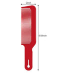 Boao 3 Pieces Barber Combs Flat Top Clipper Combs Hair Cutting for Flat Top and Clipper Cuts(Red)