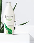 Jergens Soothing Aloe Refreshing Body Lotion, Aloe Vera Body and Hand Moisturizer, 21 Fl Oz, Illuminating Hydralucence Blend, with Cucumber Extract, Dermatologist Tested (Pack of 2)