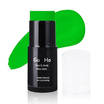 Go Ho Amazon Green Face Paint Stick,Water Based Washable Face Paint Makeup Stick,Non-toxic Full-coverage Cream Body Paint for Adults Children Halloween Cosplay SFX Hulk Gamora Makeup