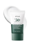 Anua Heartleaf Silky Moisture Mild Sunscreen, Broad Spectrum SPF 50+ with Moisturizing Formula, Lightweight Korean Sunscreen, Natural finish, Vegan, korean skin care 50ml / 1.69 fl. oz.