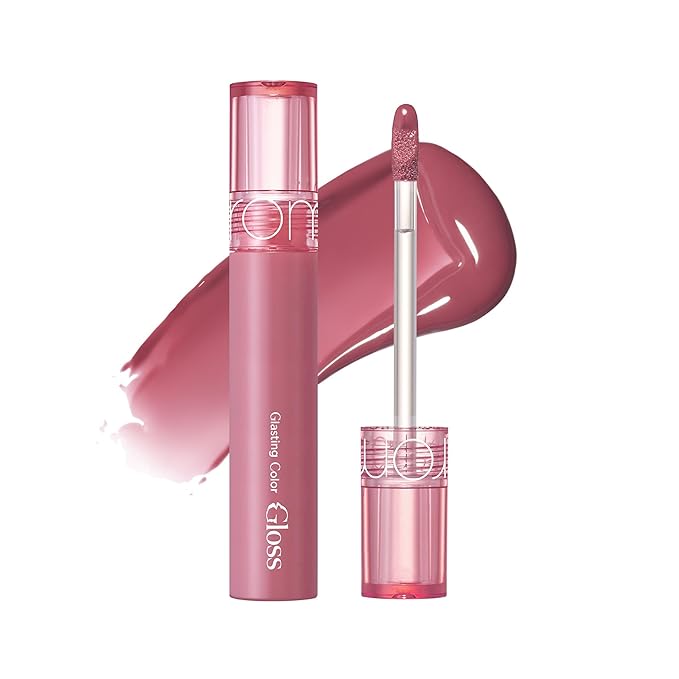 rom&nd GLASTING COLOR GLOSS 04 GRAPY WAY - K-Beauty Plumping Lip Gloss for Glassy Shine, Non-Sticky Hydration & Long-Lasting Vibrant Color | Universal Flattering Shade for All Skin Tones