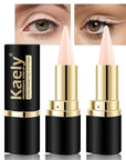 Kaely 2Pcs Bright Nude Gel Eyeliner for Waterline, Natural Cream Eye Liner Waterproof Smudge Proof, Matte Pencil Eyeliner Eyeshadow Stick, Brighten Eye Makeup, Vegan & Cruelty-Free