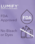 LUMIFY Eye Drops for Red Eyes, Redness Reliever for Brighter Looking Eyes, Works in 1 Minute & Lasts Up to 8 Hours, Eye Drops, 0.17 Fl Oz (5 mL)