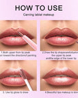 evpct Bronze Gold Metallic Glitter Lip Liner and Lipstick Combo Lip Gloss Stain Set Makeup for Women Long Lasting Waterproof 24, Rose Gold Metallic Shimmer Frosted Iridescent Glossy Liquid Lipstick 14