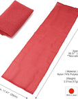 Extra Rough, Exfoliating Washcloth [Made in Japan] Exfoliating Towel Special Texture Makes Fluffy Foam Lather, Back Scrubber, Dead Skin Cell Remover [Loofah for Women and Men] (Red)