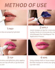 Lip Stain - Wipe-Off &Peel Off Lip Color | Waterproof, Long Lasting, Transfer-Resistant, Smudge-Proof Lip Tint | Easy Wipe Finish, High Pigment | All-Day Vibrant Kiss-Proof Lip Stain, vibrant pink+01#