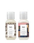 R+Co | Travel Size | Dallas Biotin Shampoo and Conditioner Set | TSA Approved | Weightless Hydration + Strengthens + Enhances Shine | Sulfate-Free + No Parabens | Color Safe | Set of 2