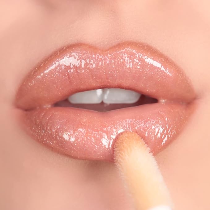 Makeup Revolution, Shimmer Bomb Lip Gloss, Infused With Vitamin E, Shimmery Finish, Available In 6 Shades, Starlight, 4.5ml