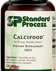 Standard Process Calcifood - Supports Calcium Absorption - Build Bone Strength with Calcium, Phosphorus, Defatted Wheat Germ, Organic Carrot, Date Fruit, Honey, and More - 100 Wafers