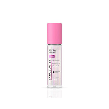Tanologist Self Tan Mousse- Light, Fast-Developing, Transfer-Proof Clear Self Tanner for Face & Body, Smells Great, Lasts 7 Days, Natural Not Orange, Vegan Formula, 6.76 fl oz