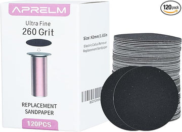 120pcs Replaceable Sandpaper for Electric Foot Callus Remover, 260 Grit Ultra-Fine Sandpaper Refill Discs