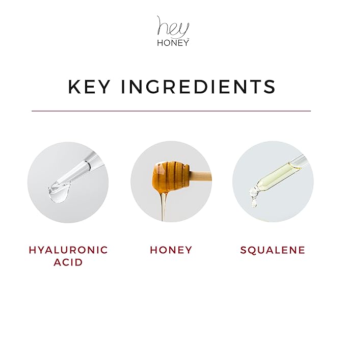 Hey Honey Good Morning Honey Silk Facial Serum | Anti-Aging Vitamin C & Hyaluronic Acid Serum for Radiant Skin Boosts Glow, Smooths Fine Lines, Strengthens Skin Barrier | 1 oz