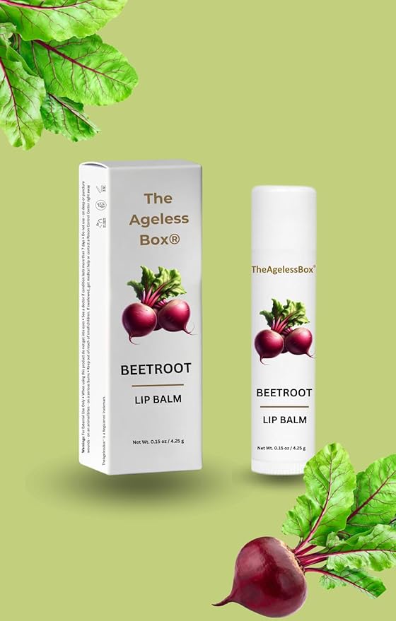 Lip Balm – Natural Moisturizing Lip Care, Organic Plant-Based Formula with Cold-Pressed Oils & Antioxidants, Vegan, Cruelty-Free (4.25 gm, Beetroot)