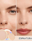 Oil Control Face Pressed Powder, Ultra-Fine Lightweight Face