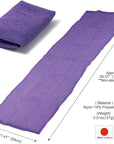Extra Rough, Exfoliating Washcloth [Made in Japan] Exfoliating Towel Special Texture Makes Fluffy Foam Lather, Back Scrubber, Dead Skin Cell Remover [Loofah for Women and Men] (Purple)