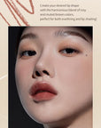 Heart Percent Dote On Mood Lip Pencil Slim, Defines and Fills Creamy Lip Liner Retractable Lipstick Pencil with Built-In Sharpener, B1. Rose Brown