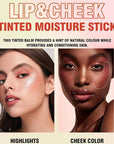 Soft Creamy Highlighter Blush Stick, Silky Smooth Shimmer
